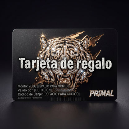 Tarjeta de Regalo PRIMAL®